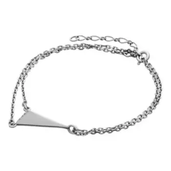 Серебряный браслет с фианитами