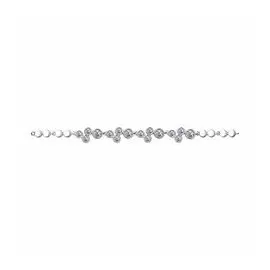 Серебряный браслет с фианитами