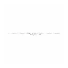 Серебряный браслет с фианитом