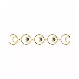 Серебряный браслет с гранатом