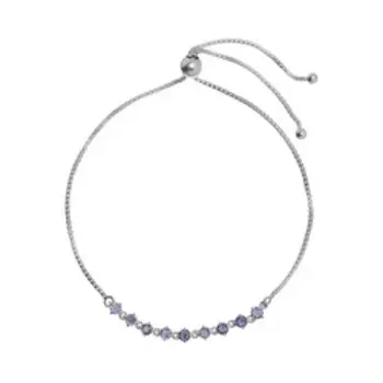 Серебряный браслет с иолитами