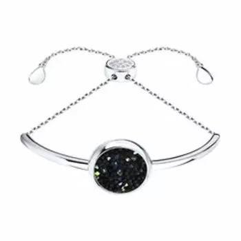 Серебряный браслет с кристаллами Swarovski и фианитами