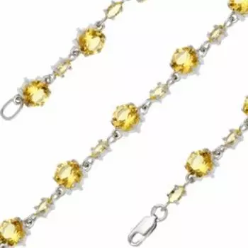 Серебряный браслет с кварцем