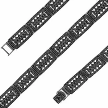 Серебряный браслет с марказитами