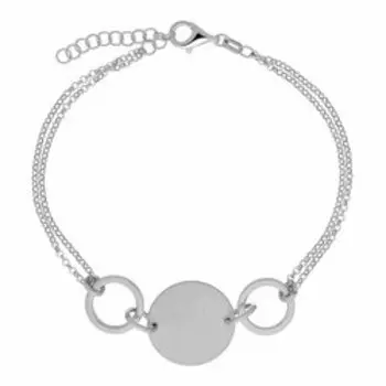 Серебряный браслет с матированием