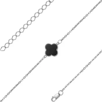 Серебряный браслет с ониксом