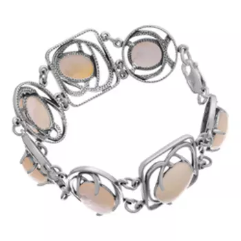 Серебряный браслет с перламутрами