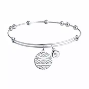 Серебряный браслет с подвеской