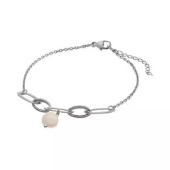 Серебряный браслет с жемчугом