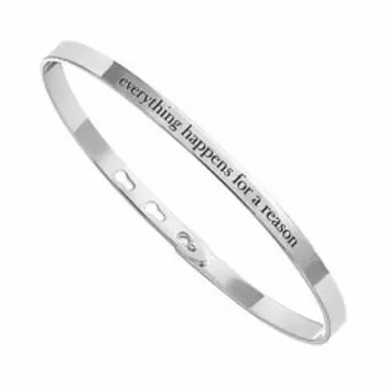 Серебряный браслет "Случайности не случайны"