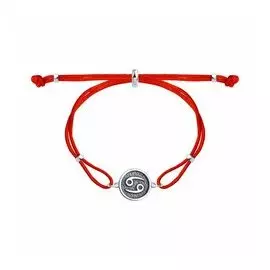 Серебряный браслет "Знак зодиака Рак"