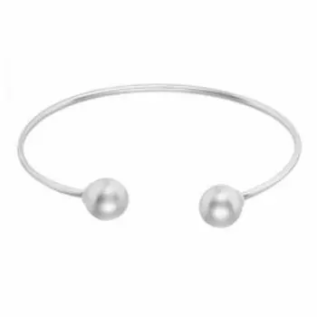 Серебряный незамкнутый браслет