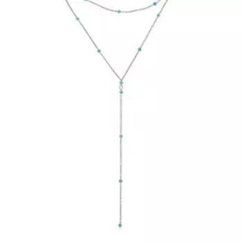 Серебряный сотуар с амазонитами