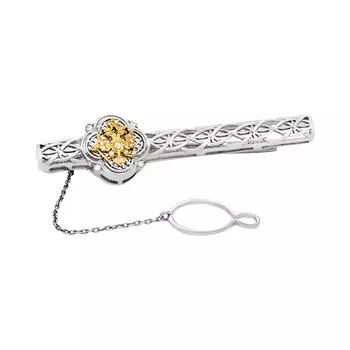 Серебряный зажим для галстука "Герб"