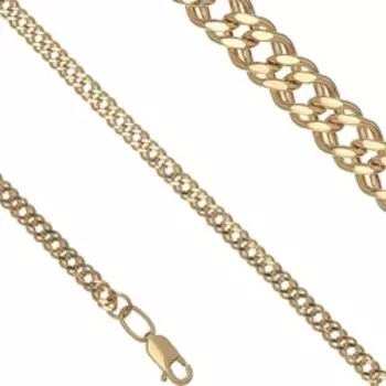 Золотая цепь плетение "Двойной ромб"