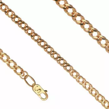 Золотая цепь плетение "Двойный ромб"