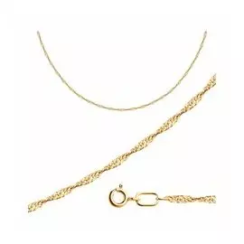 Золотая цепь плетение "Сингапур"