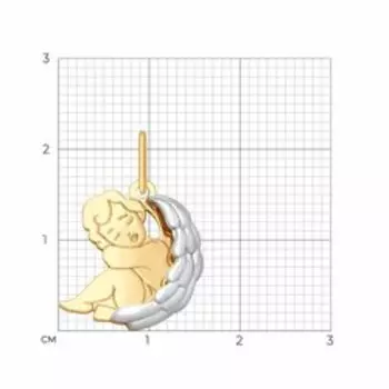 Золотая подвеска "Ангелочек"
