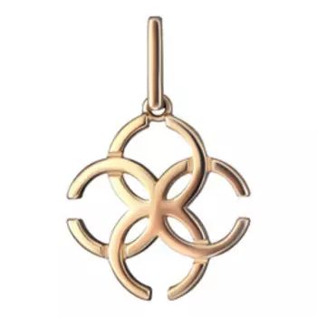 Золотая подвеска "Cвадебник"