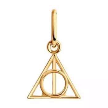 Золотая подвеска "Гарри Поттер"