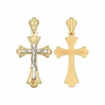 Золотая подвеска-крест