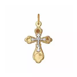 Золотая подвеска-крест