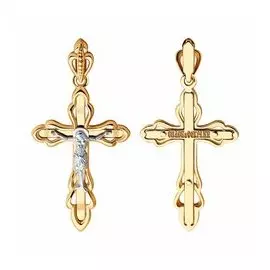 Золотая подвеска-крест