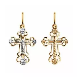 Золотая подвеска-крест