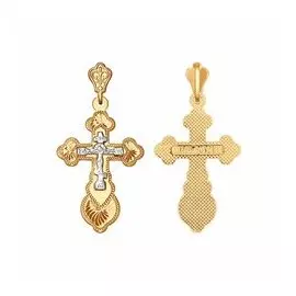 Золотая подвеска-крест