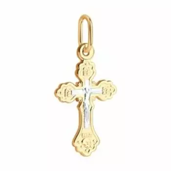 Золотая подвеска-крест