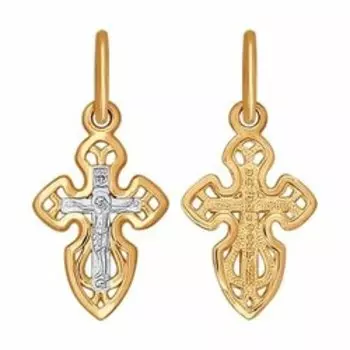 Золотая подвеска-крест