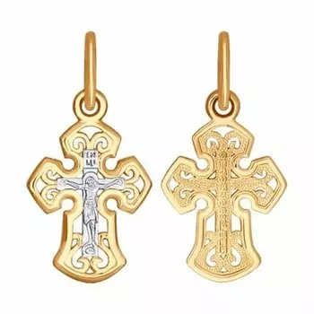 Золотая подвеска-крест