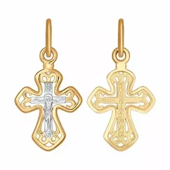 Золотая подвеска-крест