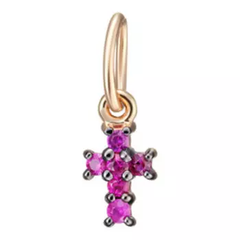 Золотая подвеска-крест 585 пробы