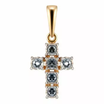 Золотая подвеска-крест 585 пробы