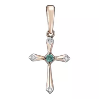 Золотая подвеска-крест 585 пробы