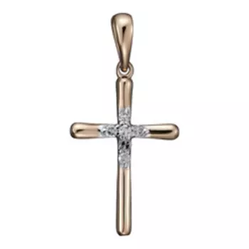 Золотая подвеска-крест 585 пробы