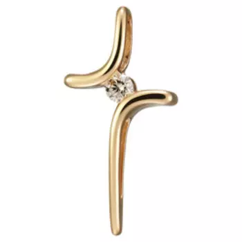 Золотая подвеска-крест 585 пробы