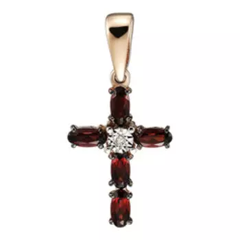 Золотая подвеска-крест 585 пробы