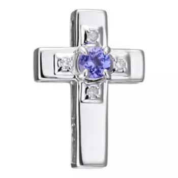 Золотая подвеска-крест 585 пробы