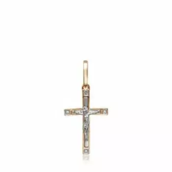 Золотая подвеска-крест 585 пробы