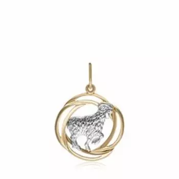 Золотая подвеска "Овен"