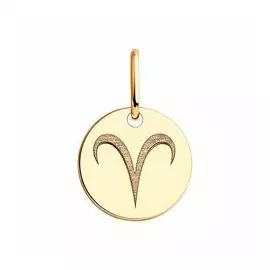 Золотая подвеска "Овен"