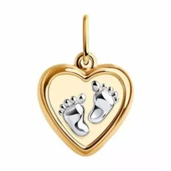 Подвеска «Пяточки» из золота