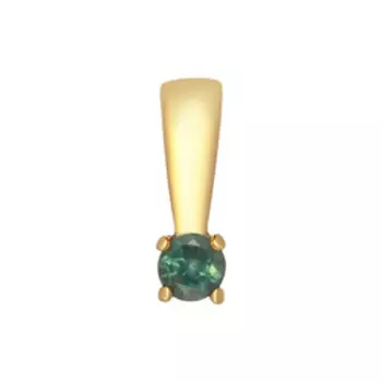 Золотая подвеска с алексанритом