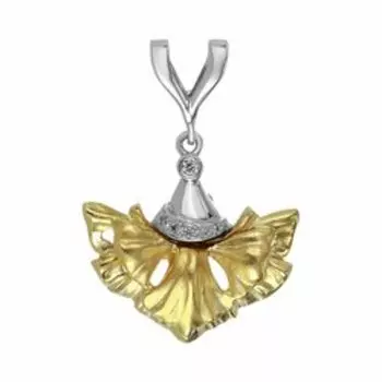 Золотая подвеска с бриллиантами