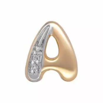 Золотая подвеска с бриллиантами "Буква А"