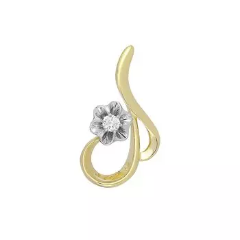 Золотая подвеска с бриллиантом