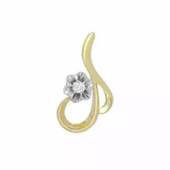 Золотая подвеска с бриллиантом