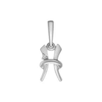 Золотая подвеска с бриллиантом "Рыбы"